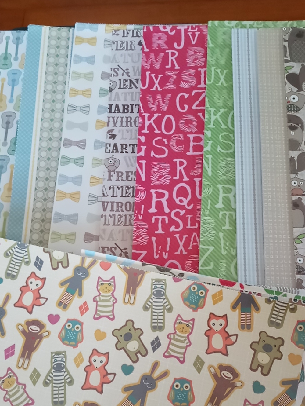 Baby Themed Scrapbook Paper